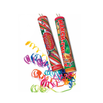 Макси-Гигант с серпантином Хлопушки купить в Верхнеуральске | verhneuralsk.salutsklad.ru