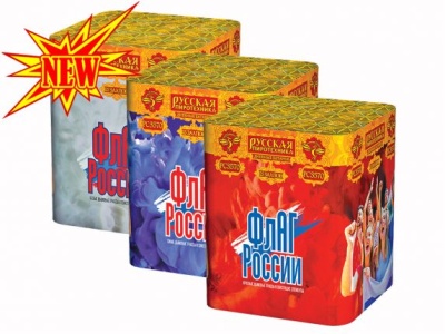 Флаг России Дневной фейерверк купить в Верхнеуральске | verhneuralsk.salutsklad.ru