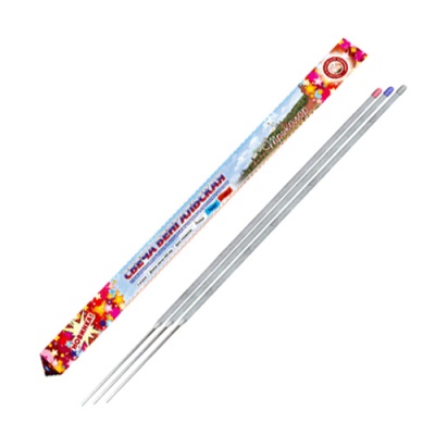 Триколор 400 мм. Бенгальские огни цветные купить в Верхнеуральске | verhneuralsk.salutsklad.ru